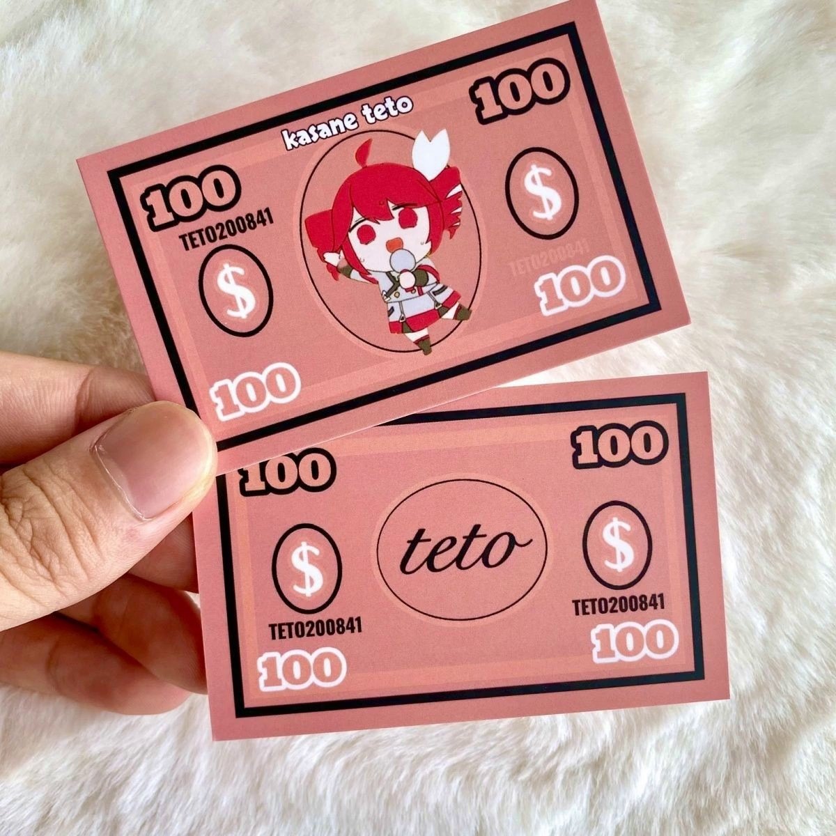 重音Teto红钻头纸币，漫展情怀的小小钱币_动漫挂件_淘宝游戏网