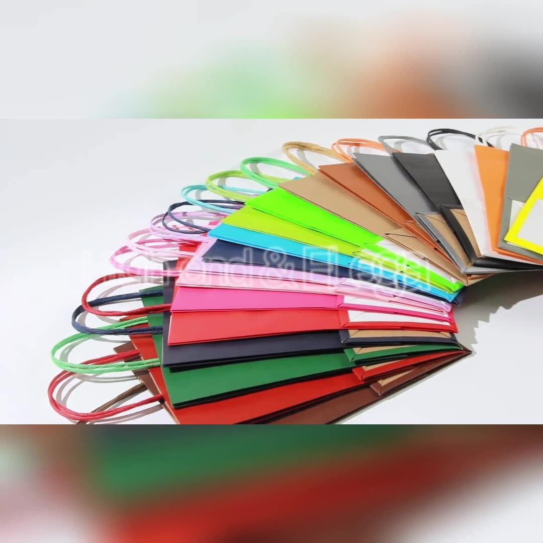 Wholesale With Your Own Logo Reusable Paper Packaging Bags For Small