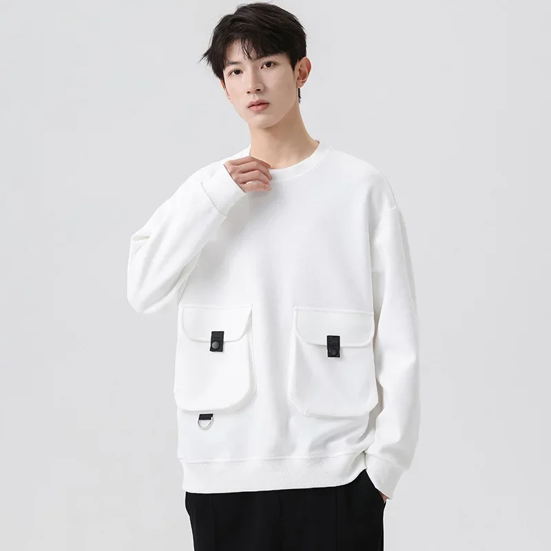 2023 New plus size autumn long-sleeved T-shirt men's sweater men's round neck pullover new sweater men's {price control 79