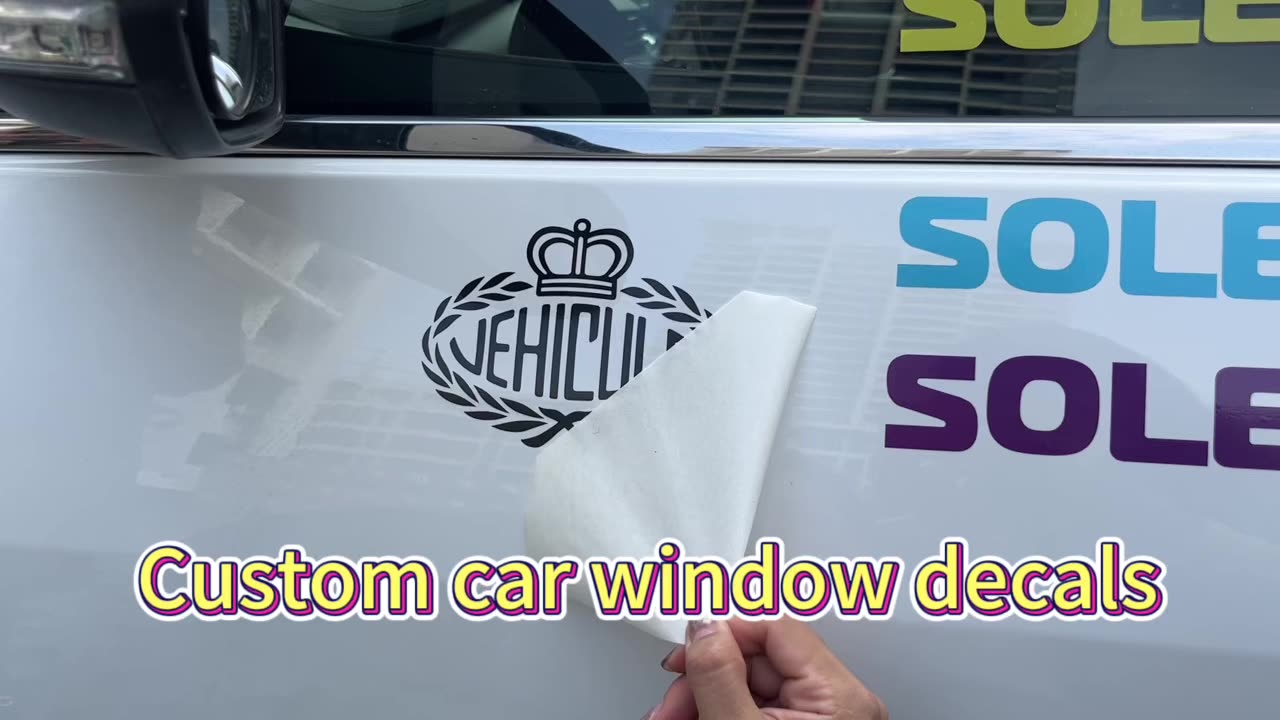 Low Moq Colorful Removable Custom Decals Weather Resist Waterproof