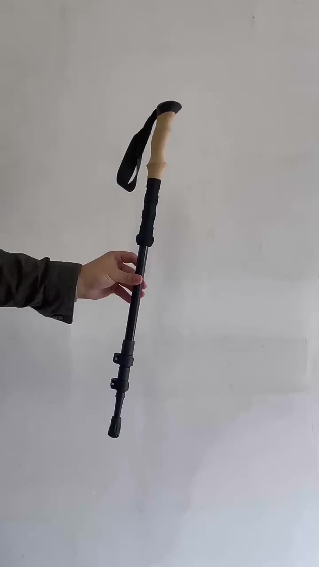 Jetshark Aluminum Outdoor Alpenstock Carbon Fiber Walking Sticks