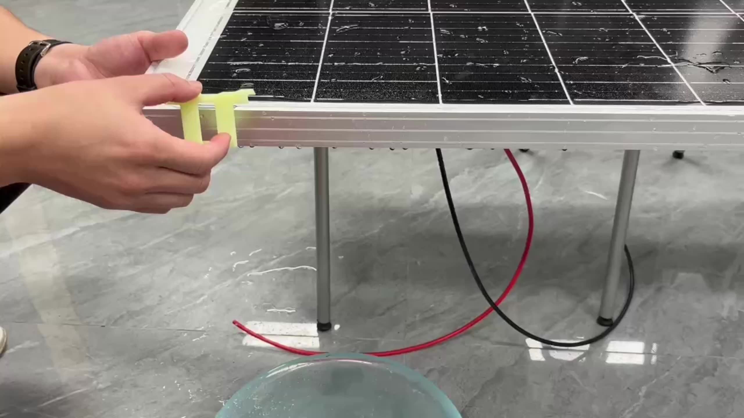 Cleaning Sprinklers Water Drainage Guide Solar Panel Clean Drain Clip