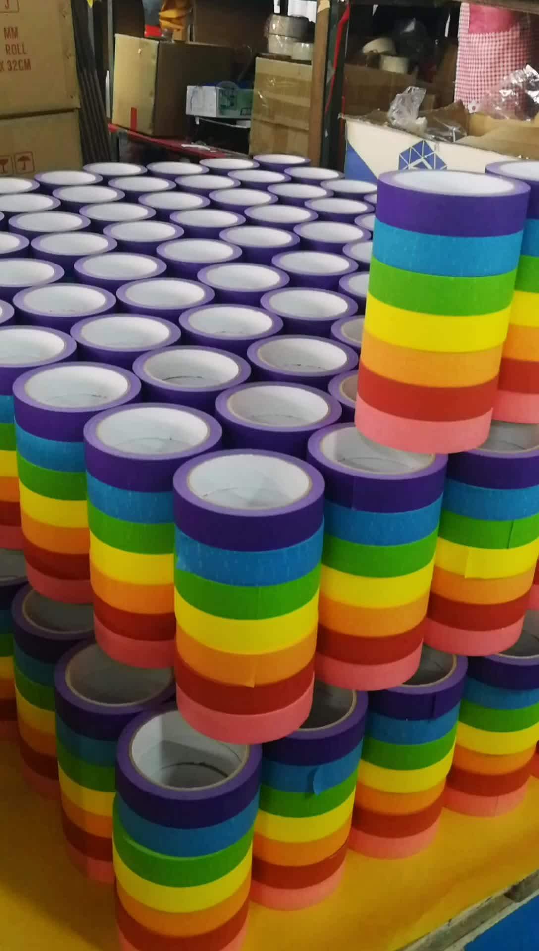 2inch X 60yards Red Yellow Green Blue Colored Painters Masking Tape For