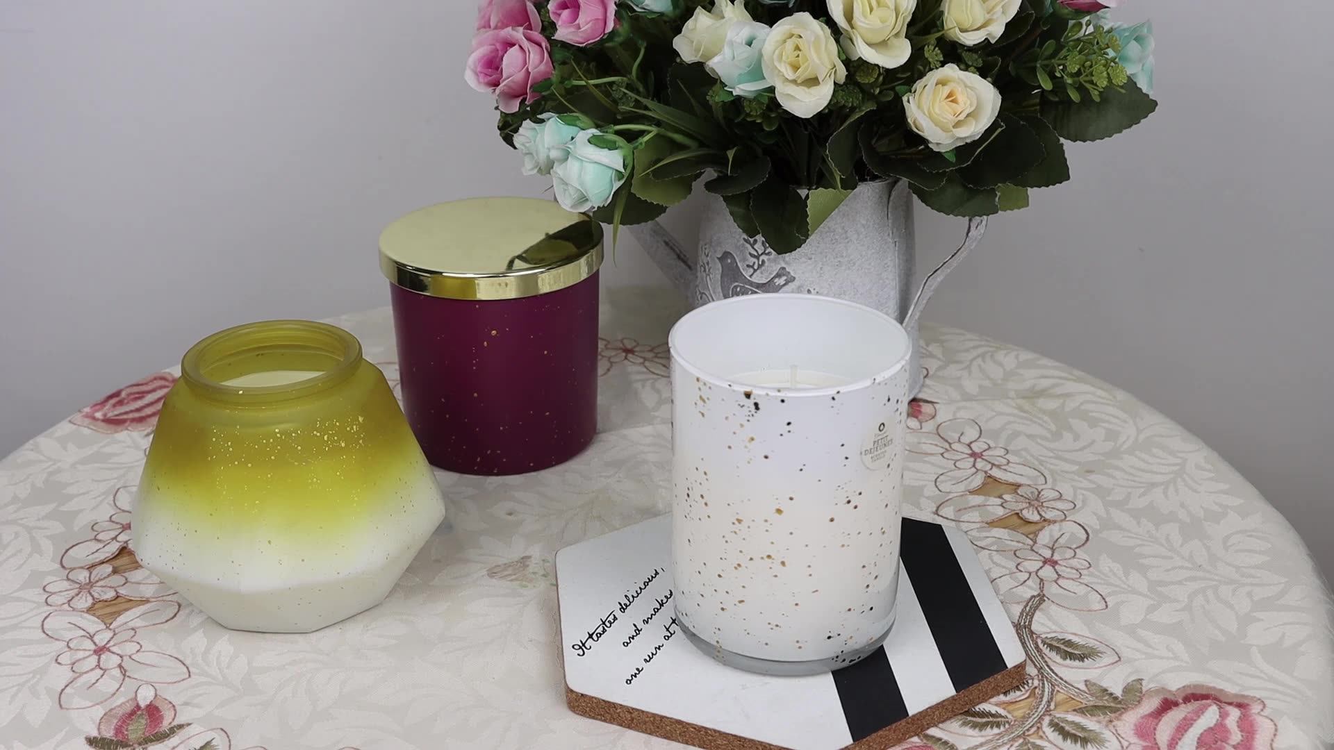 Aromatherapy Glass Candles Smokeless Confession Party Scented Candles