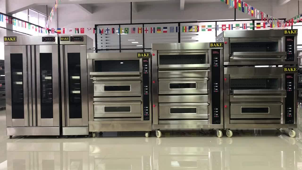 Electric Gas 3 Deck Bun Burger Baking Oven/industrial Deck Oven With