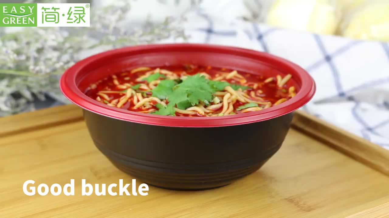 Easy Green Take Away Disposable Chinese Instant Noodle Soup Burrito