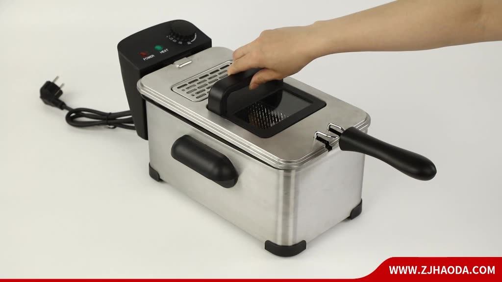 Wholesale Deep Fat Fryers 2000w 3l With Timer Portable Stainless Steel Electric Deep Fryers With