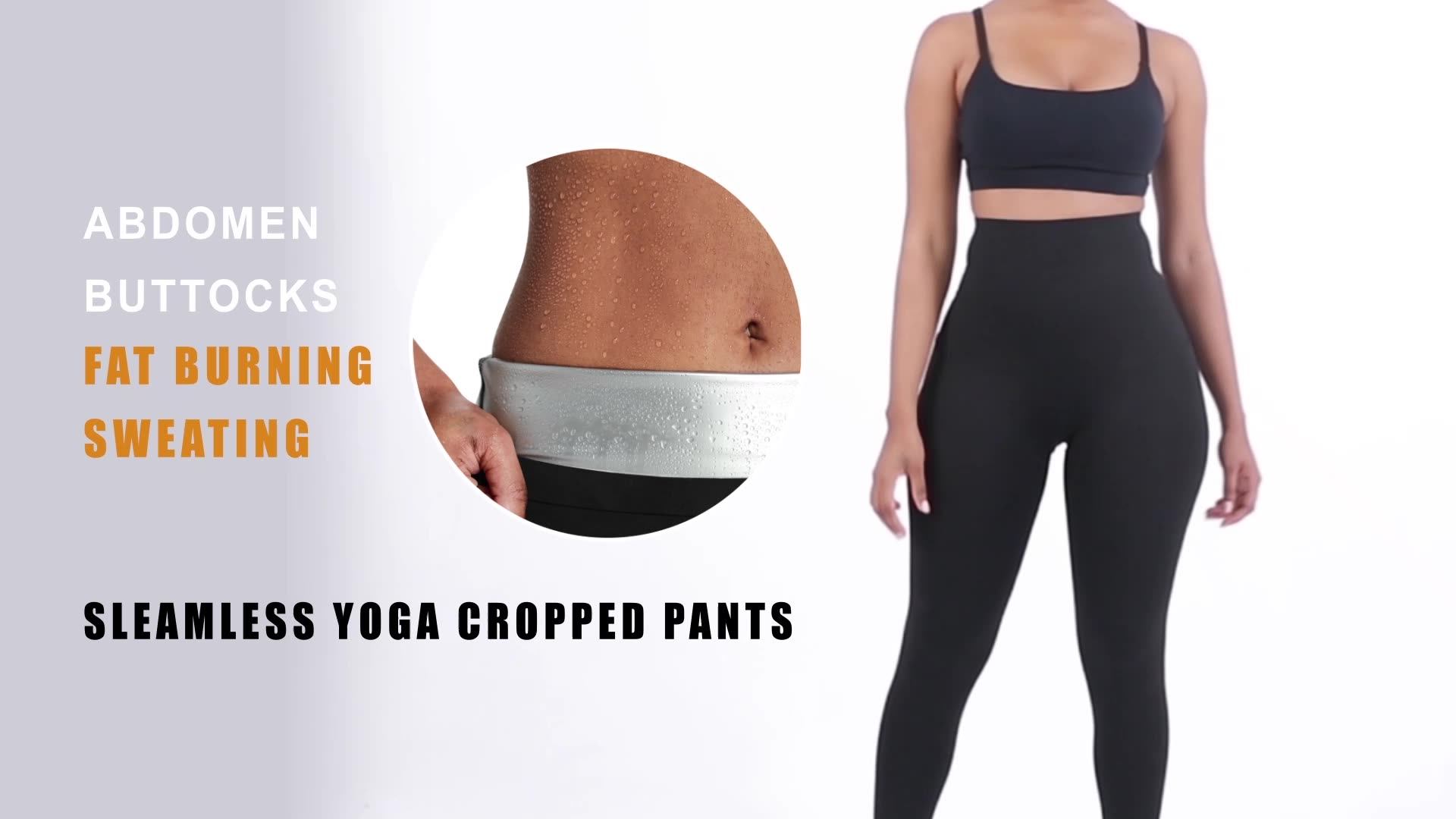 Hexin Drop Ship Slimming Suana Yoga Pants Hooks Design Weith Loss Waist