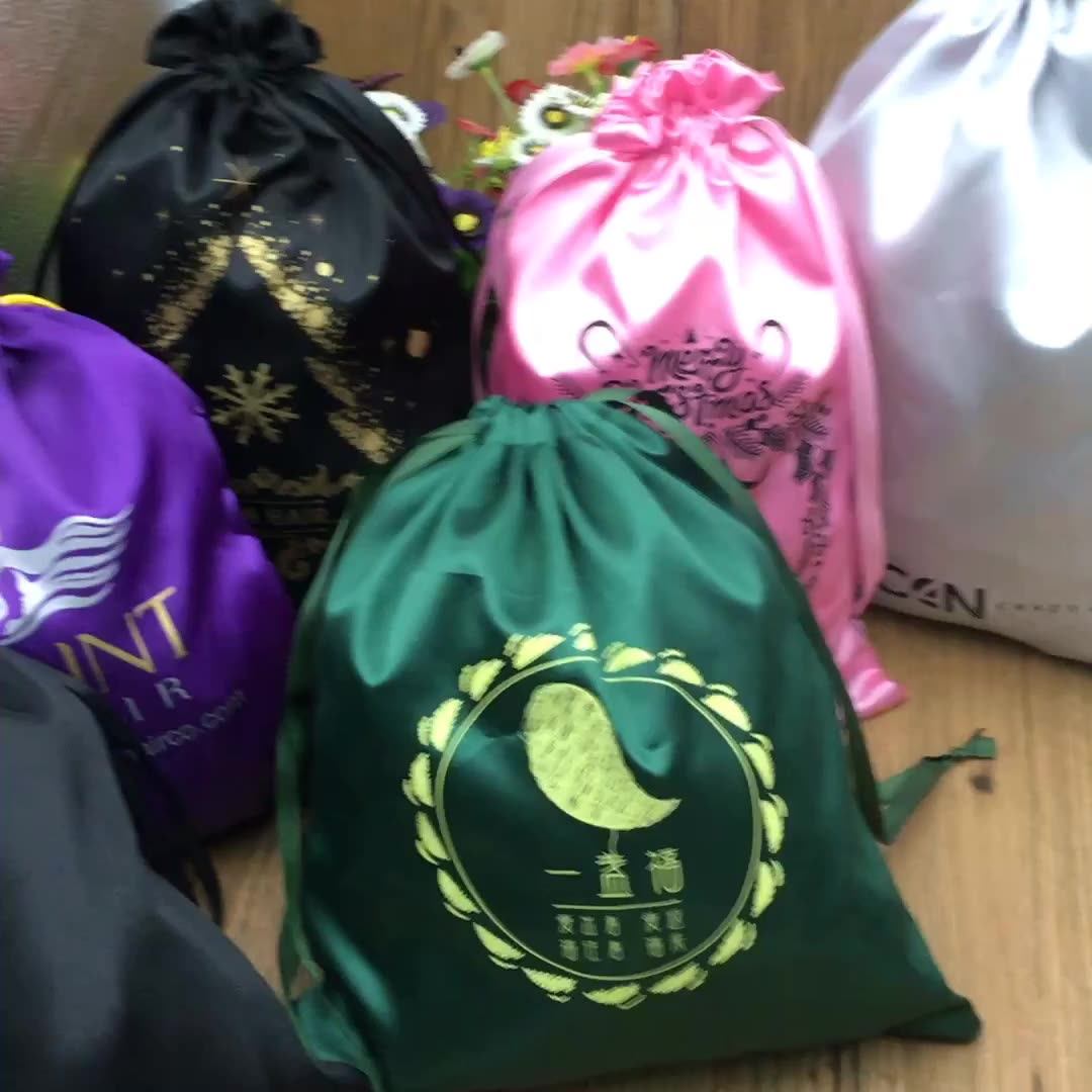 Wholesale Large Satin Silk Bags For Hair,Custom Satin Wig Bags,Hair