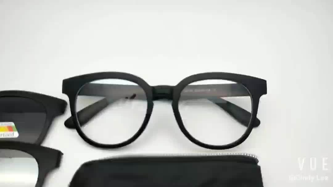 Dlc9010a Round Clip On Sunglasses Set With Interchangeable 5