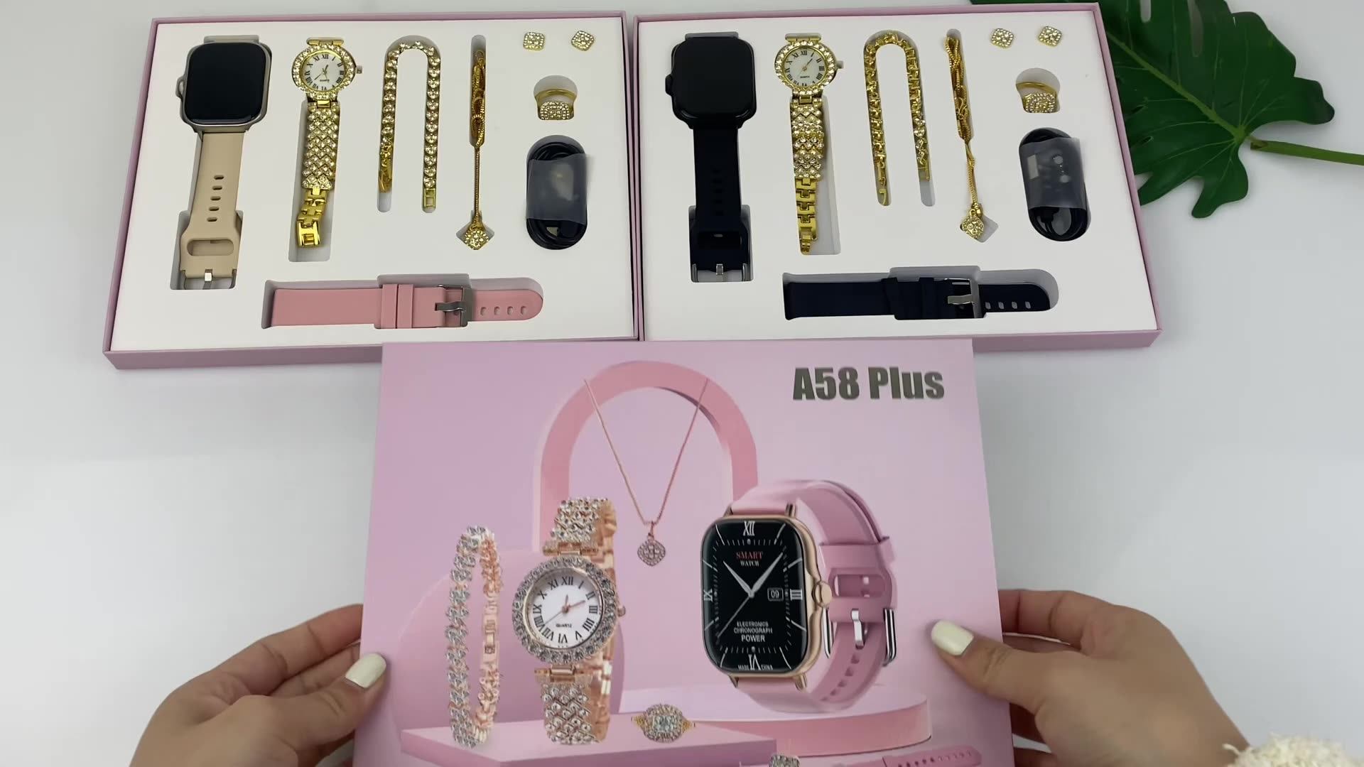 Festival Gifts A58 Plus Womens Luxury Watch Gift Set Women Jewelry