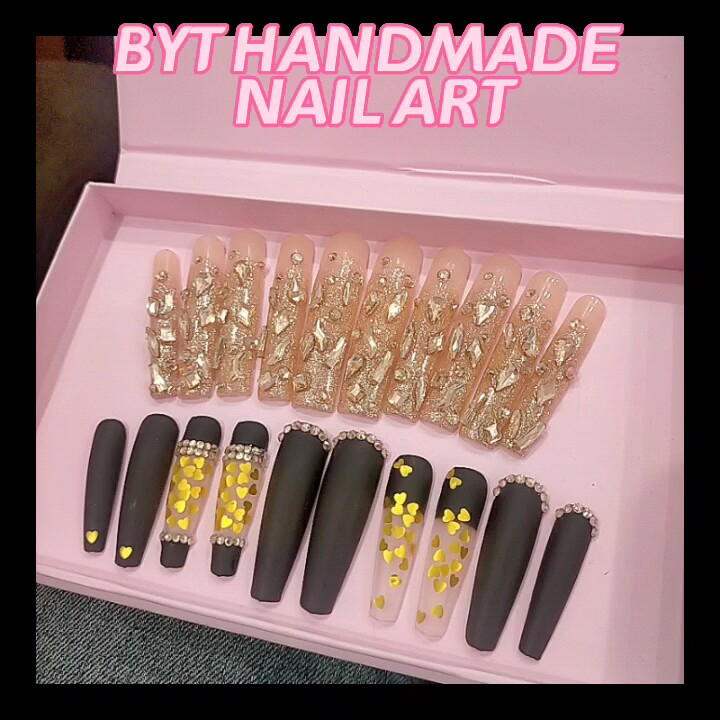 Wholesale Bulk Artificial Press On Nails Lashes Set Full Cover Short