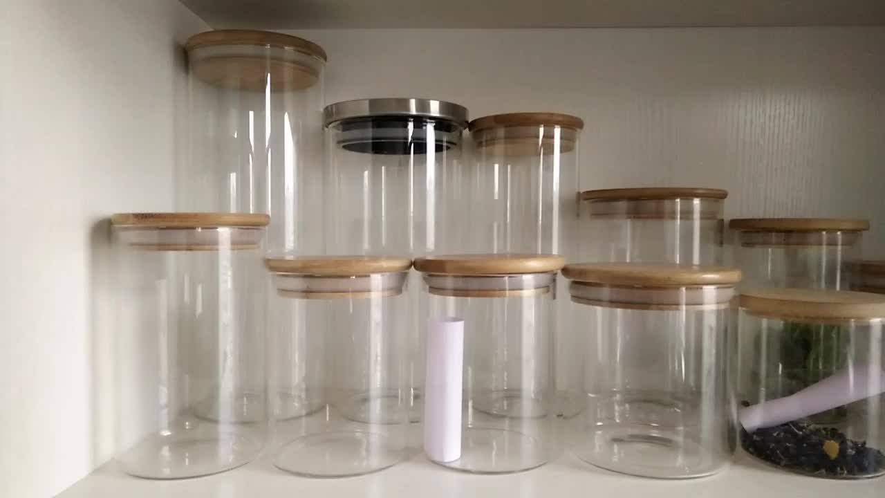 Heat Resistant Handmade Mouthblown 4oz Glass Candle Jar Glass Storage