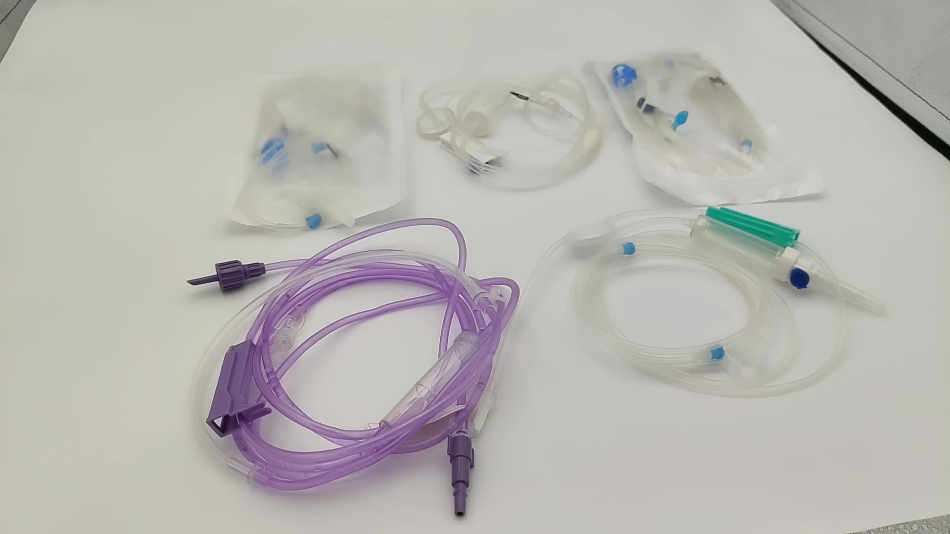 Infusion Iv Sets With Precision Flow Regulator Or Precision Filter