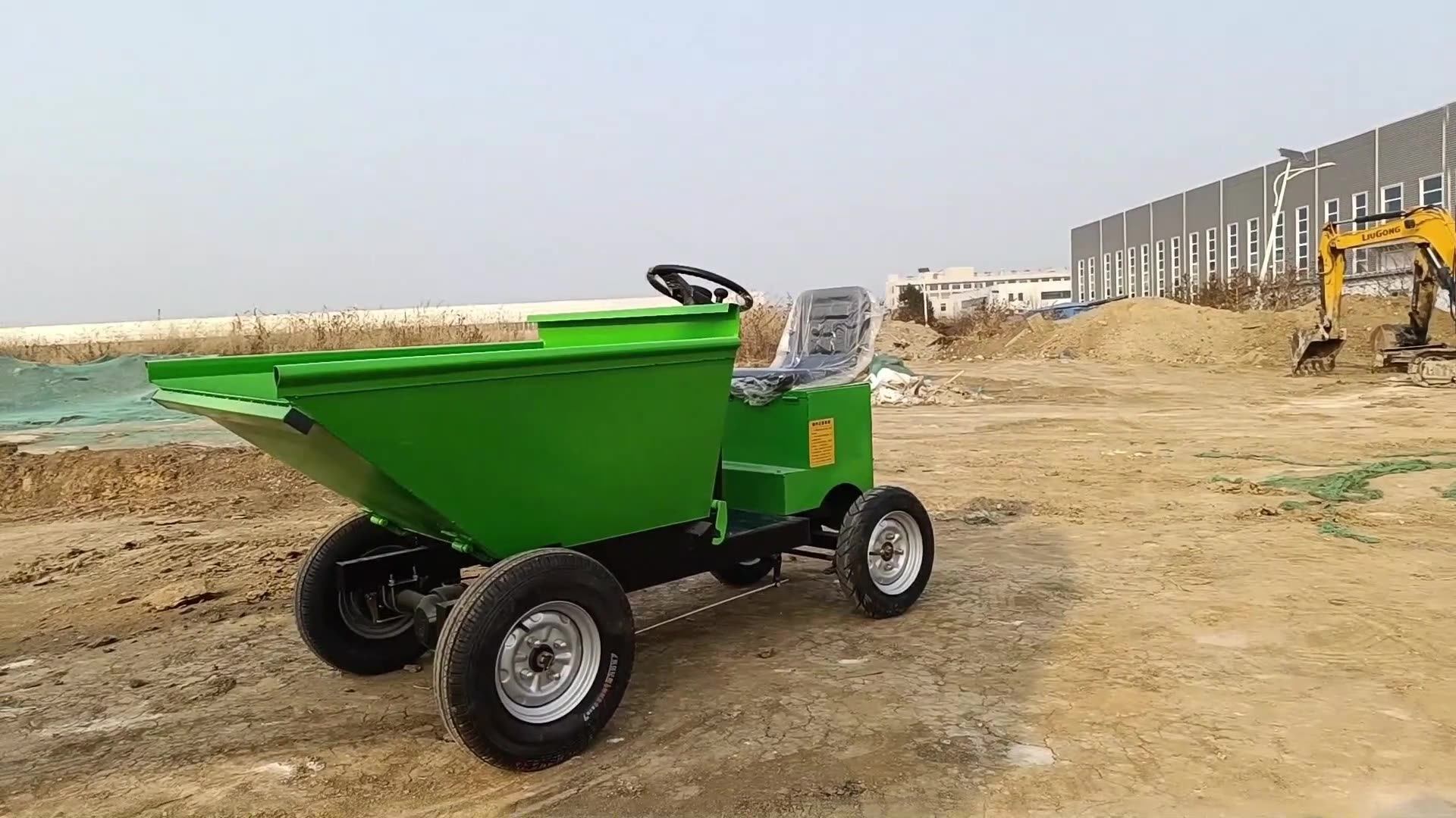 Garden Machinery Mini Dumper 500kg Self Loading Wheel Crawler Loader