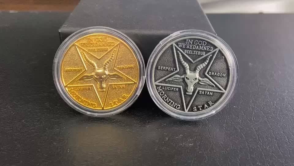 Lucifer Morningstar Coin Fallen Angel Commemorative