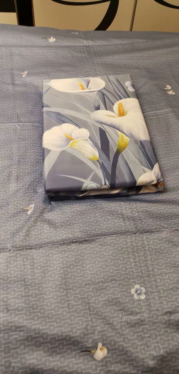 水星家纺全棉贡缎印花四件套