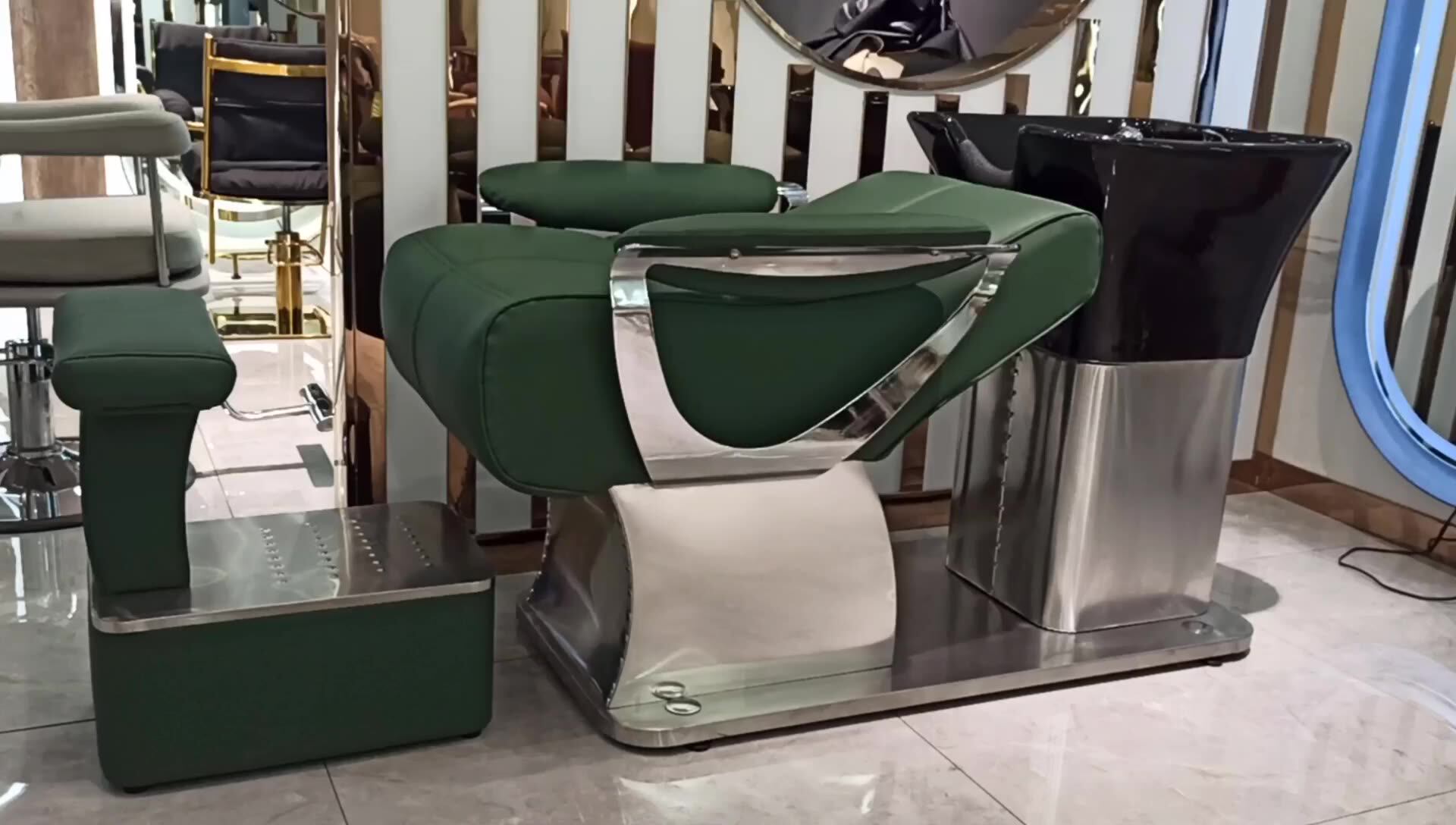 Comfortable Luxury Bowl Massage Bed Salon Backwash Units Lay Down Hair