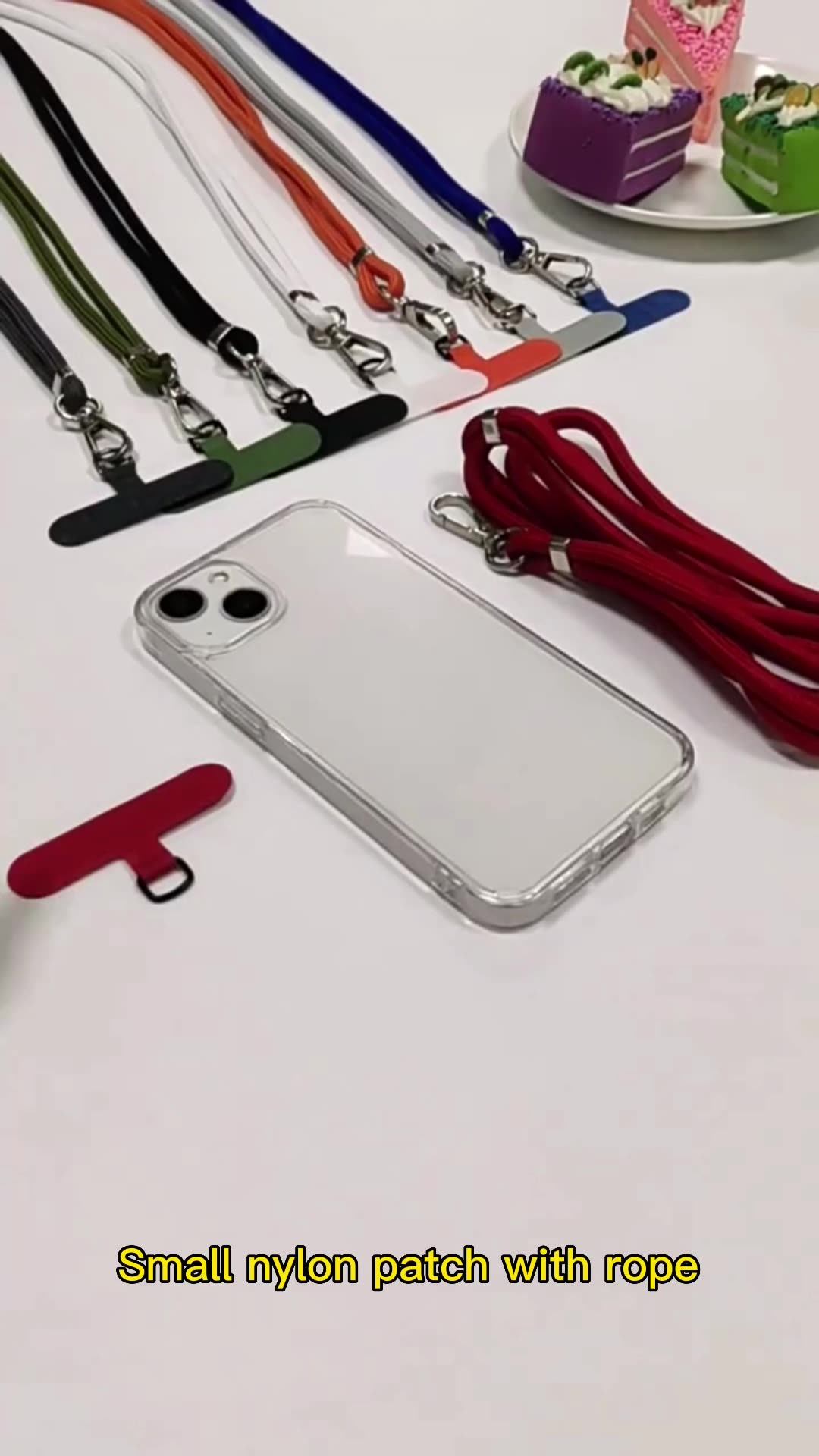 Mobile Phone Strap with Patch Secure Stylish Lanyard