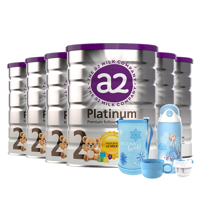 a2 Imported infant formula milk powder 2 stage 900g * 6 cans 6-12 months free thermos cup (Tmall direct sales)