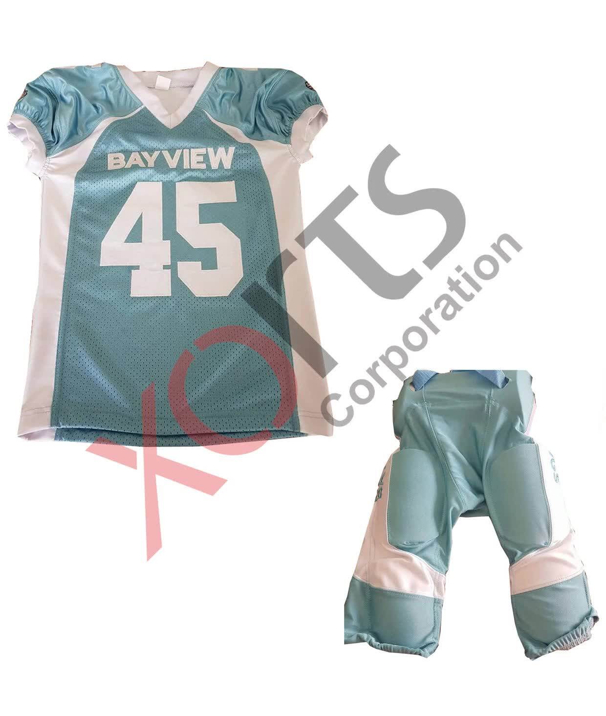 Best Quality American Football Padded Pant Football Gradient Integrated
