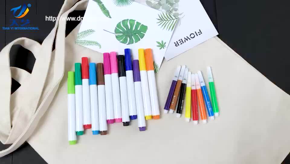 Oem Colorful Tshirt Markers Pen Waterproof Fabric Marker Pens Perfect