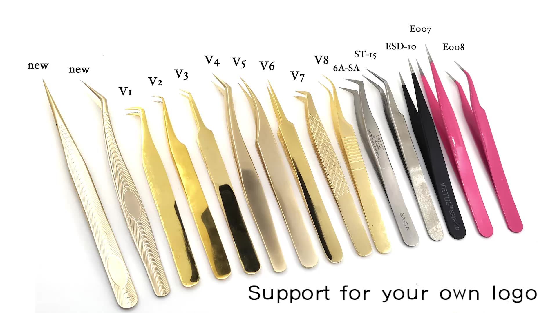 Wholesale Lash Tweezers Set Best Selling Volume Eyelash Tweezers High