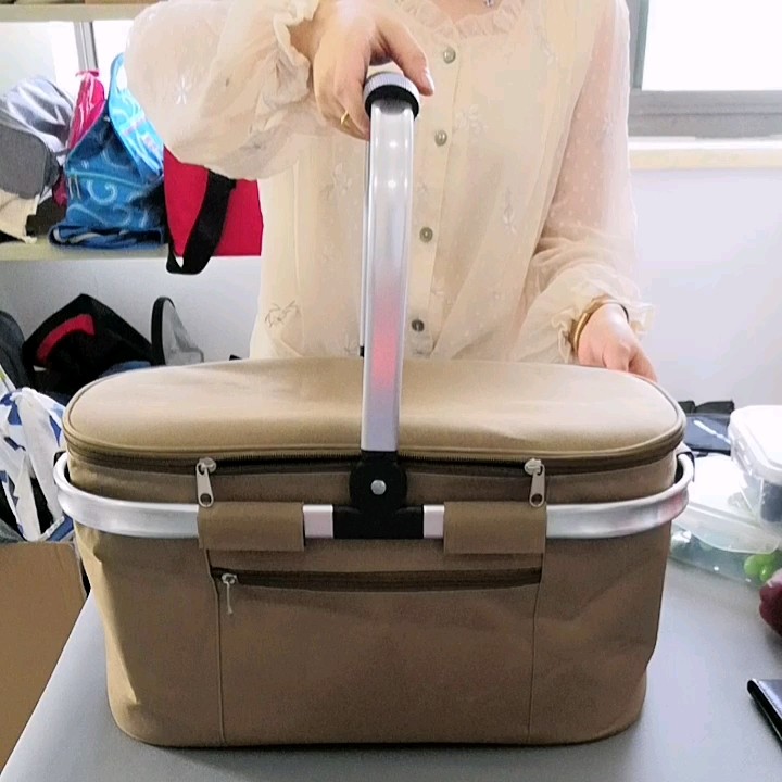 Custom Insulated Thermal Folding Cooler Picnic Basket Buy Picnic