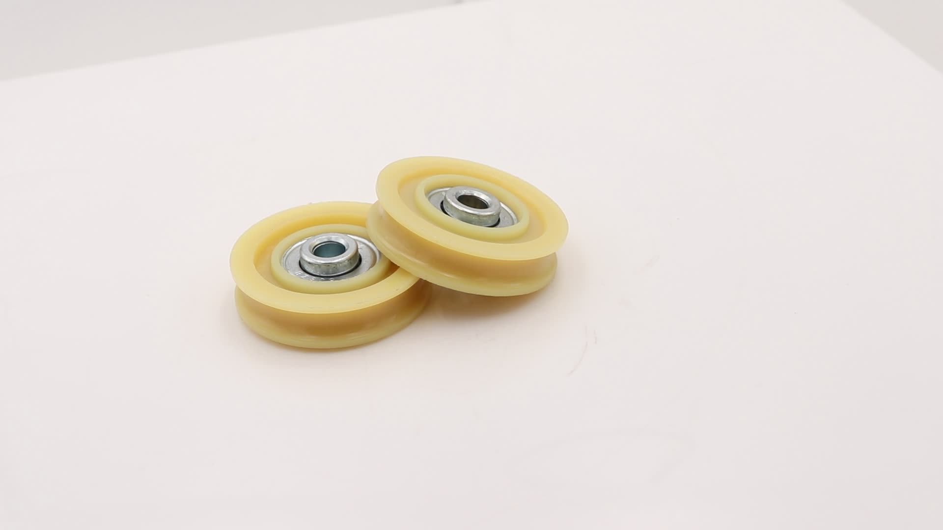 Nylon Pulley Wheels With Bearings Small U Groove Nylon Pulley Rope