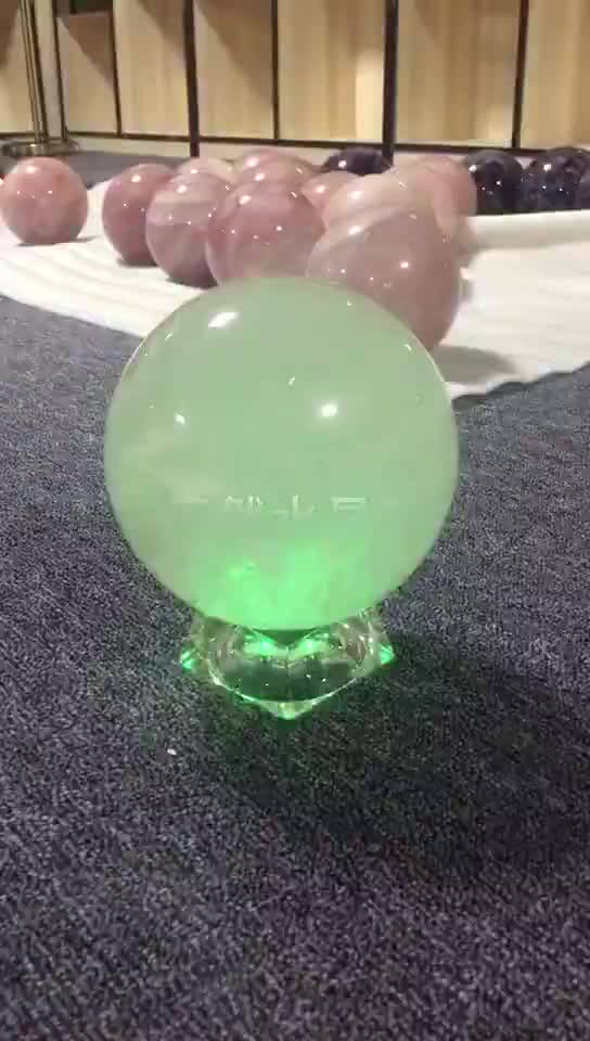 150mm Natural Stone Crafts Crystal Balls Colorful Desk Display Gifts