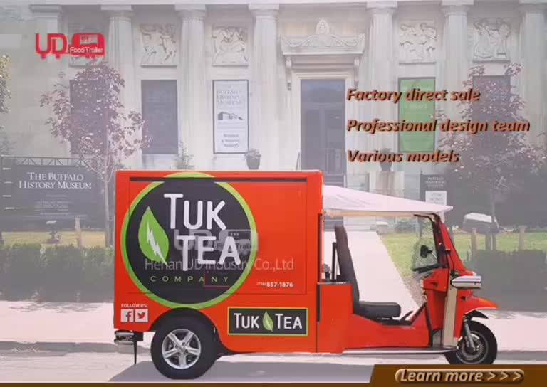 Good Quality Mobile Food Trucks Electric Coffee Cart Tuk Tuk Coffee