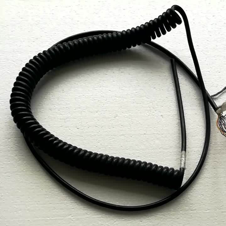 Spiral Wire And Cable For Hair Dryer 230v 3*0.75 Power Cord Spiral
