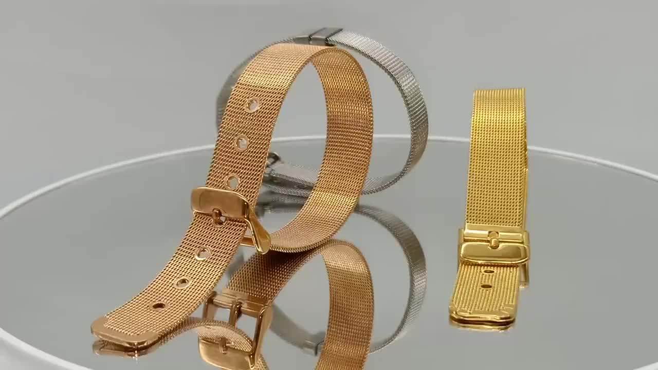 Wholesale 6mm To 18mm Width Stainless Steel Adjustable Wristband Strip