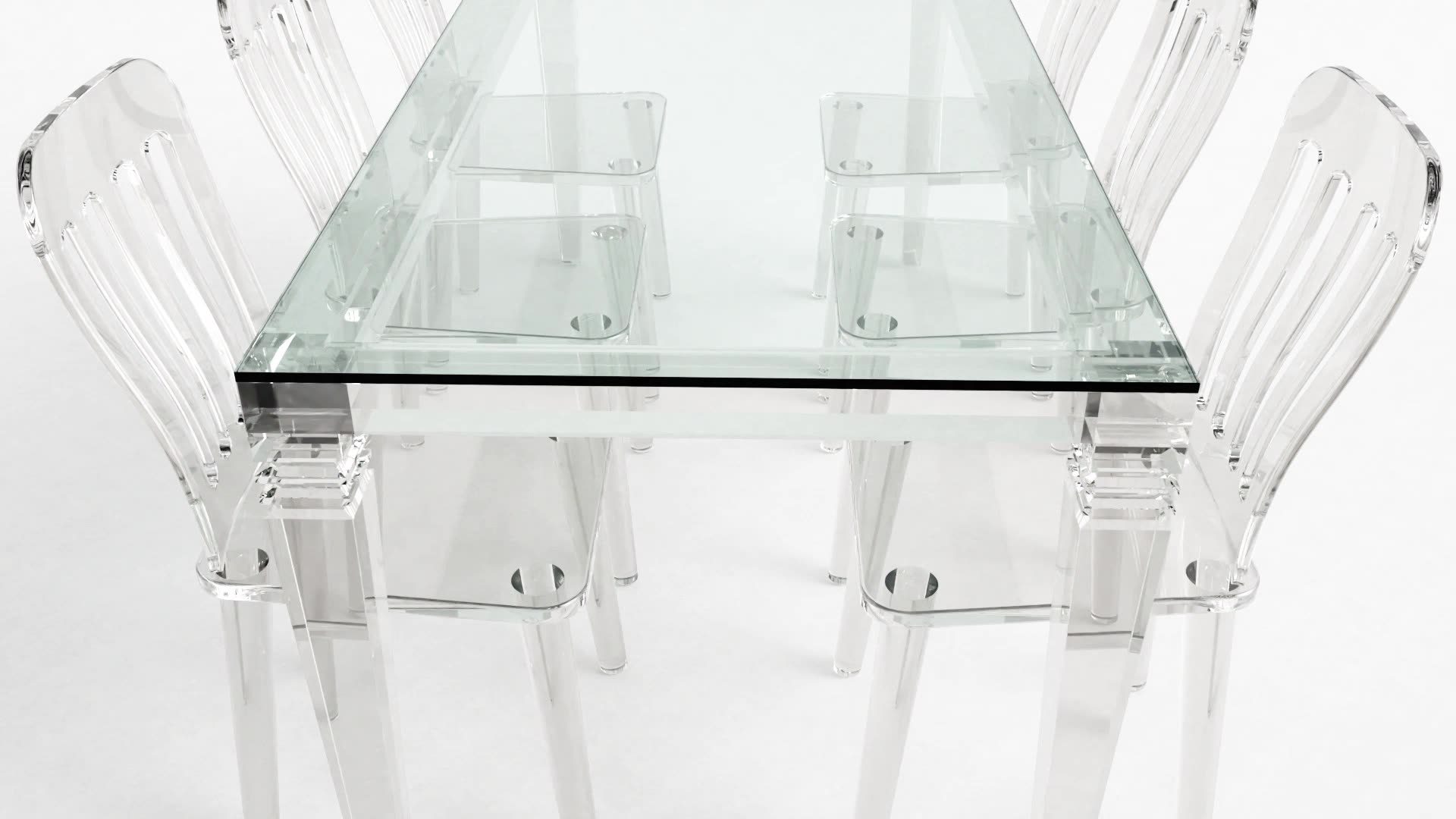 clear acrylic dining room table