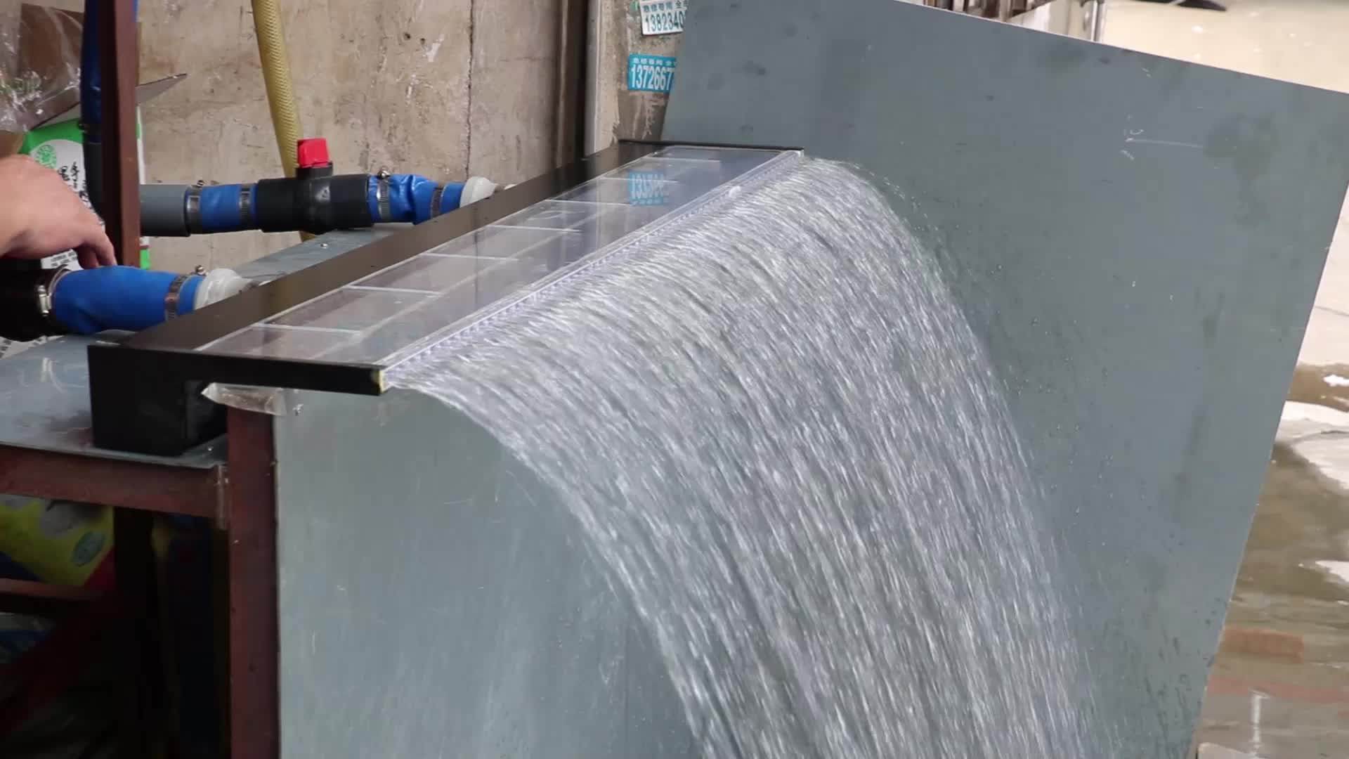 Wholesale Small Swimming Pool Acrylic Water Blade Led Rain Pump