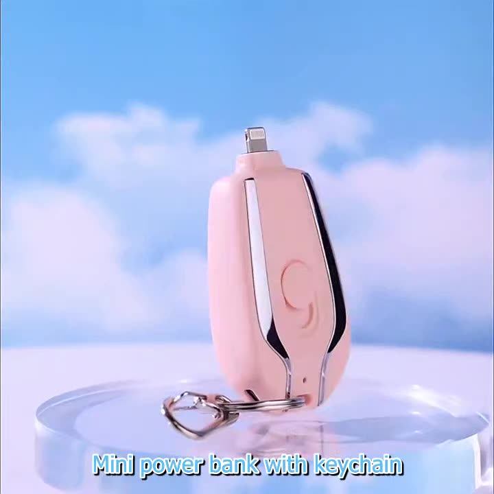 Power Pod 1500mAh Mini Power Pod Charger for Phone Fast Charging Ultra-thin  Compact Keychain Portable Power Supply for Android