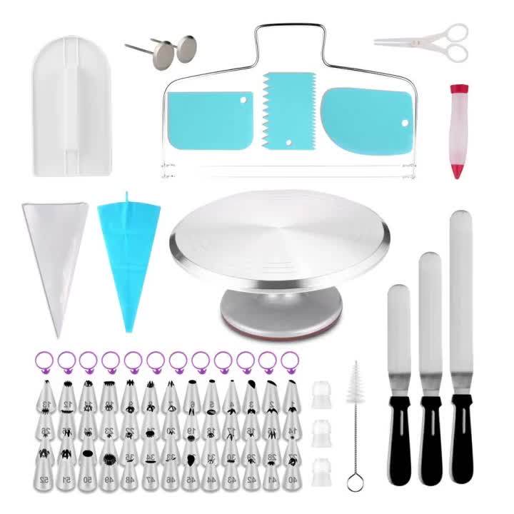 Wholesale Cake Decorating Supplies Kit With Cake Decorating Turntable