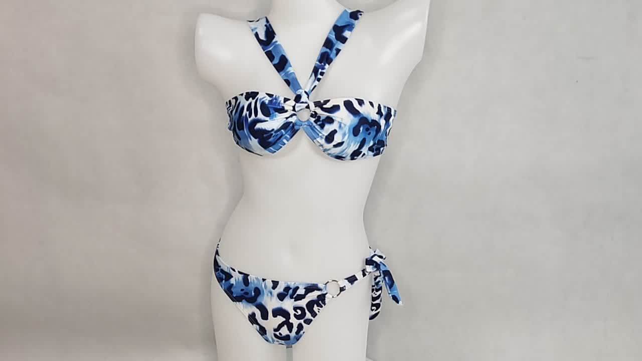 Women Swimsuit Swimming Costumes Two Piece Thong Push Up Plus Size