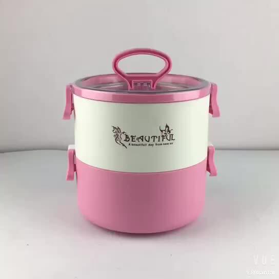 2 Layer Stainless Steel Food Warmer Container Thermos Lunch Box