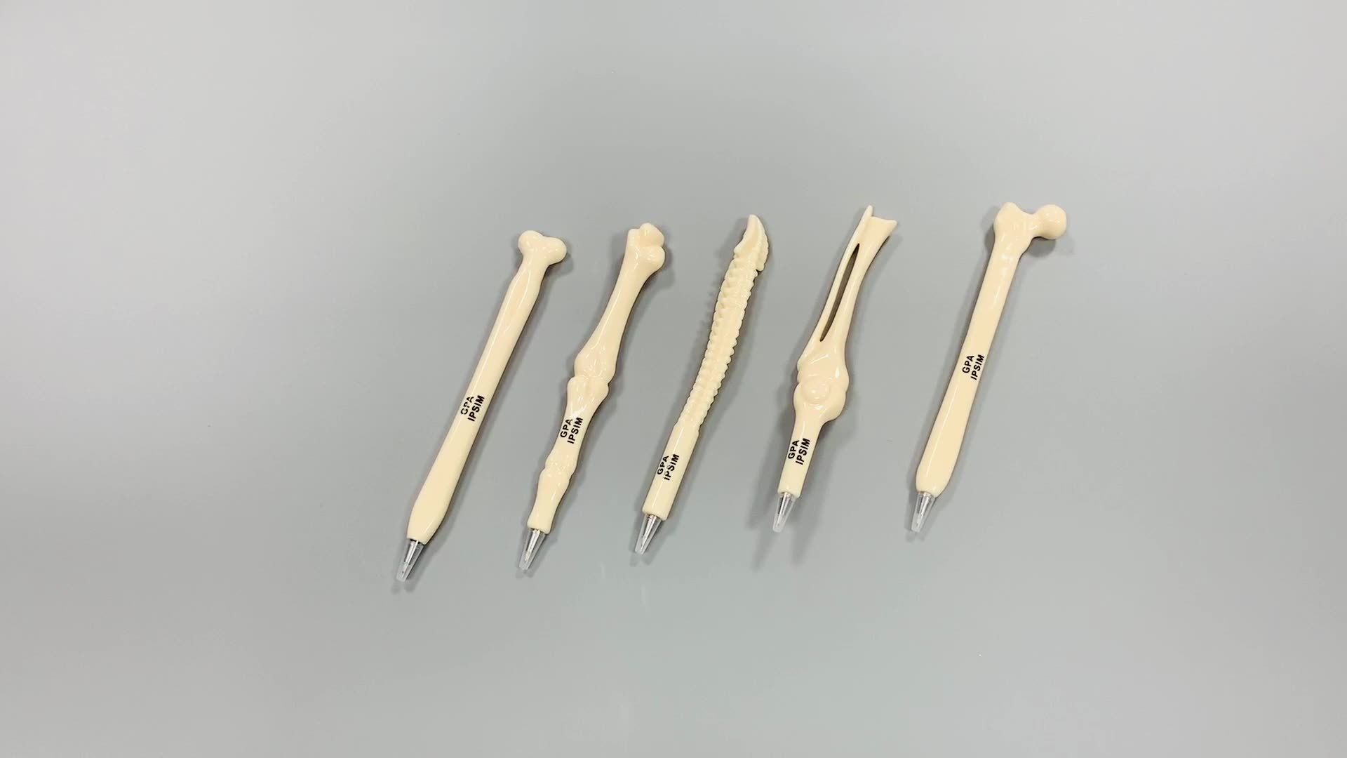 New Novelty Medical Doctor Bone Pen With Promotion Commercial Spine Shaped Stand Logo Ballpoint