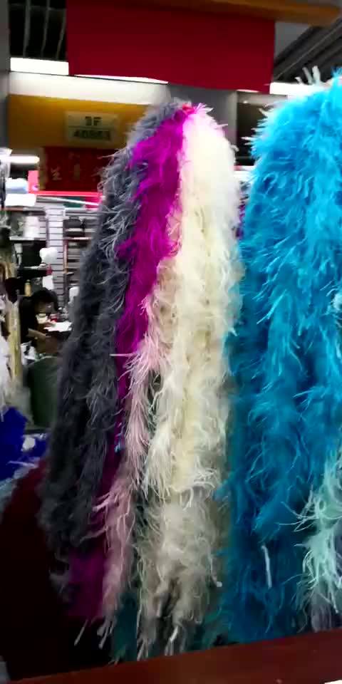 GreatRise Truthahn Federboa 2 Meter - Flauschiger Schal Für Kostüme & Parties