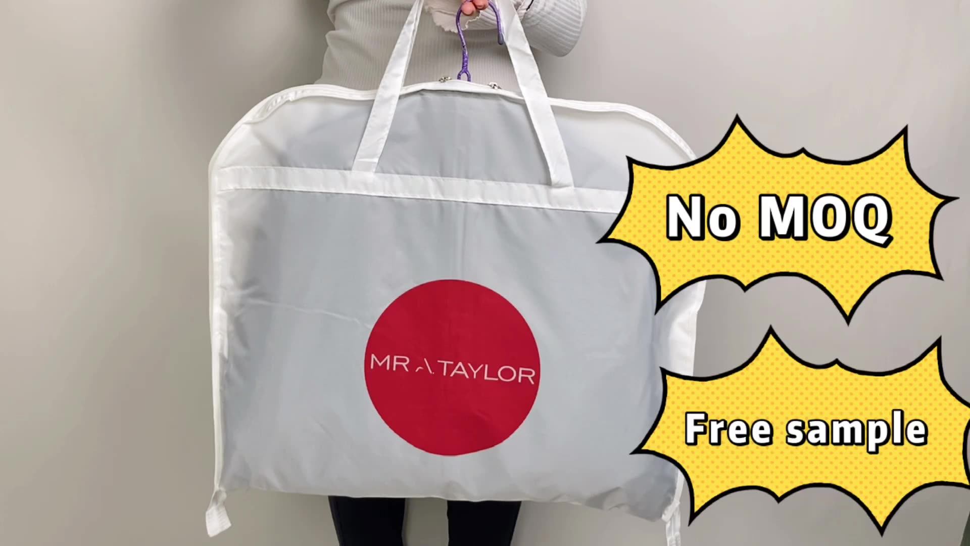 Wholesale vinyl garment bags Evening Dress Custom Logo Breathable