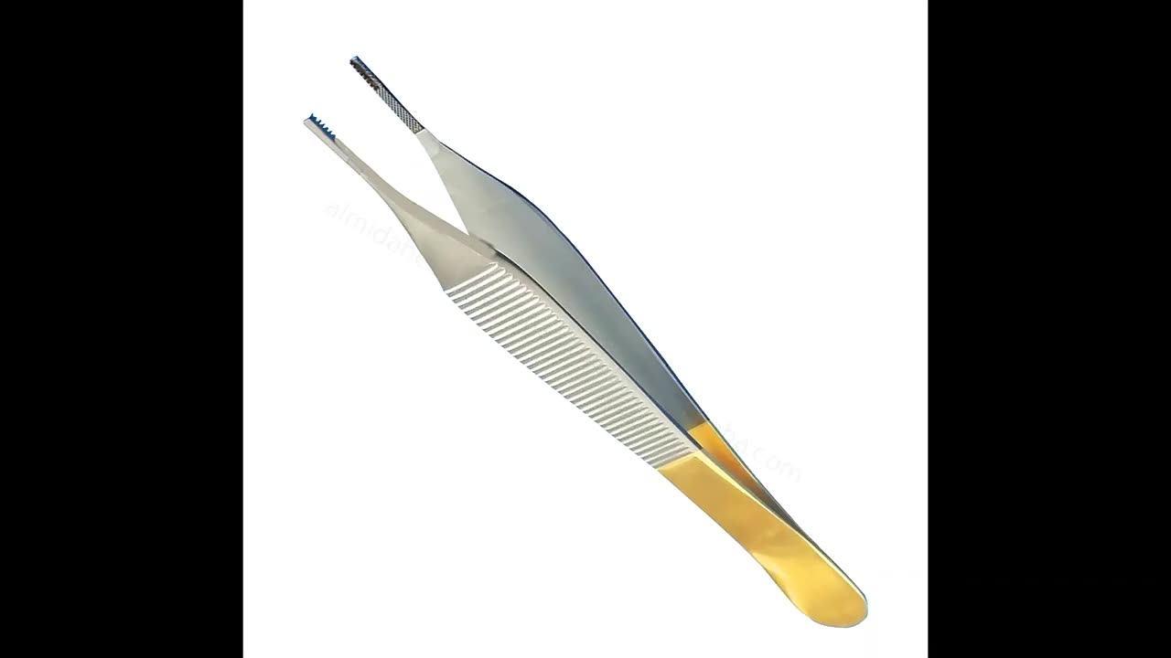 Adson Tissue Forceps 1x2 Teeth Straight 12.5cm Disposable Single Use
