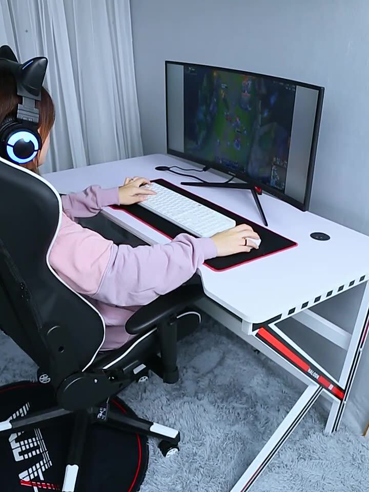100x60x75cm K Game Table White Computer Table Household Simple