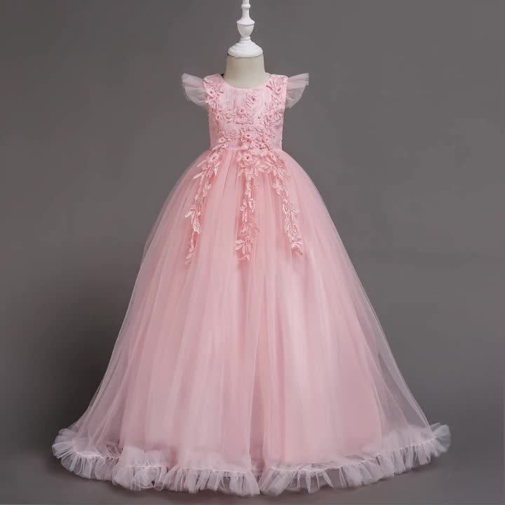 Highgrade Girl Party Wear Western Dress Flower Girl Evening Gown