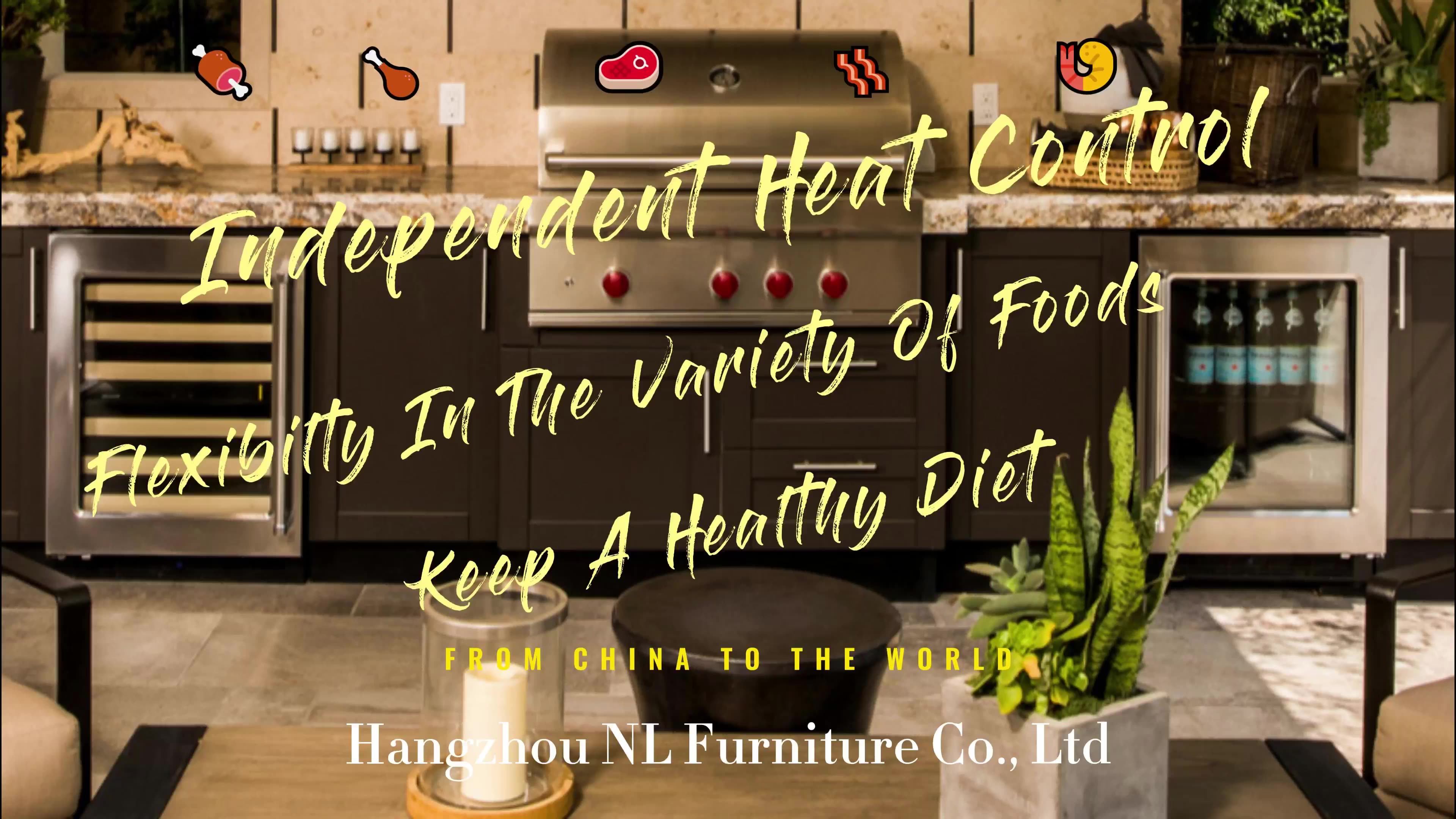 Outdoor Kitchen Pizza And Bbq Grill Garden Kitchen Outdoor Unassembled