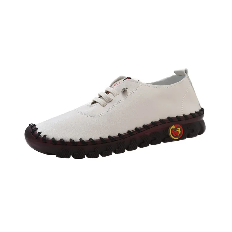 Cross-border plus size 2023 Spring Beef Tendon Soft Bottom Comfortable Non-slip Mother Shoes Flat Bottom One Pedal Super Soft Not Tired