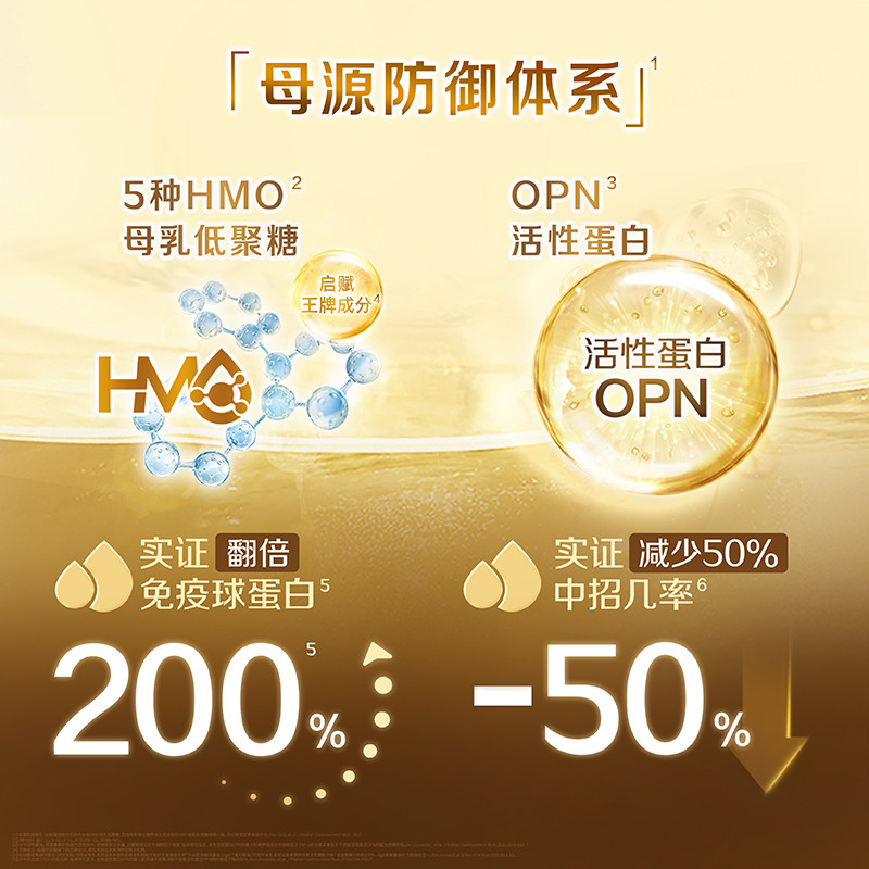 [High-End Flagship Product] Wyeth Qifu Yunchun Infant Formula Milk Powder Stage 3 for 1-3 Years Old + Hmo + A2 Milk Source