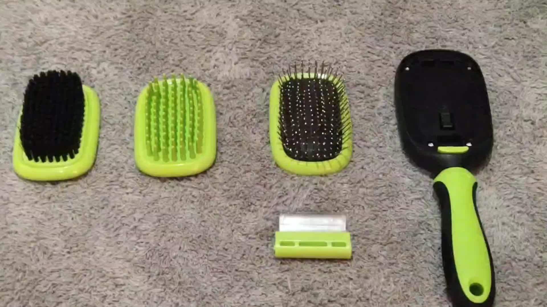 Wholesale Custom 5 In 1 Removable Pet Grooming Kit Dog Brush Abs Pet Massage Comb Buy Pet Comb