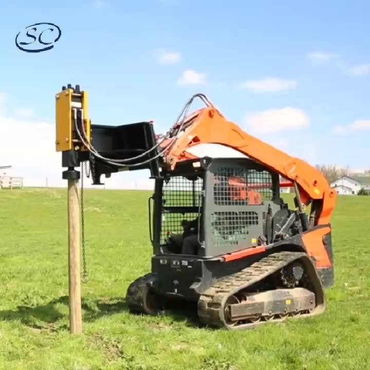 Mini Excavator Vibrating Post Driver Buy Fence Post Pile Driver